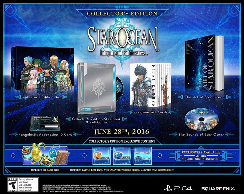 NEW Star Ocean Integrity and Faithlessness Collector's