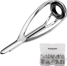 50pcs 10 Sizes Fishing Rod/Pole Replacement Stainless Steel Tip Tops Repair Kits