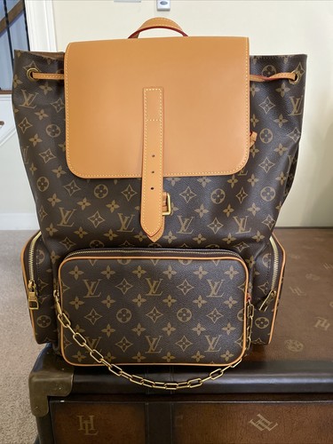 Louis Vuitton Trio Backpack Bag Gold 
