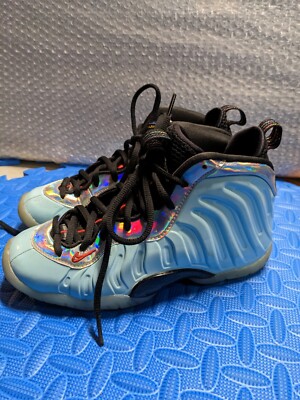 Nike Little Posite One Mix Tape Teal Blue Silver Black DH6490-400 sz. 3.5Y 