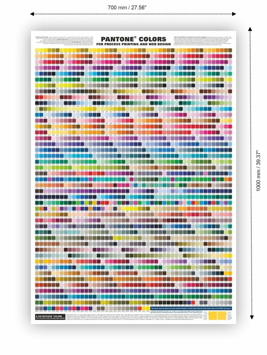 PANTONE COLORS FOR PROCESS PRINTING AND WEB DESIGN C/U | eBay