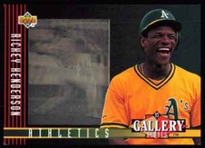 1993 Upper Deck Gallery of Heroes Rickey Henderson Oakland Athletics #29