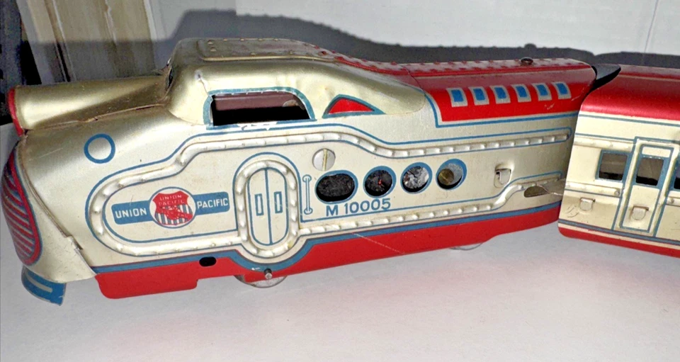 NICE 1930'S MARX M10005 TIN LITHO #7674 STREAMLINE ELECTRICAL TRAIN SET OB - Image 4 of 4