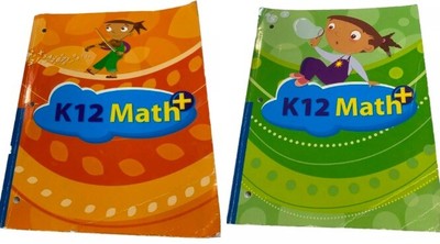 K12 Math+ Workbook 1st-3rd Grade #10215 & #10227 - Some Writing & Pages Out