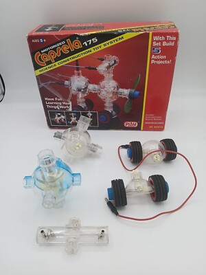 VTG Capsela 175 Motorized Science Construction Toy Play Tech #80-9175 INCOMPLETE