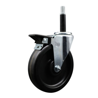 6 Inch Phenolic Swivel 3/4 Inch Expanding Stem Caster with Brake SCC