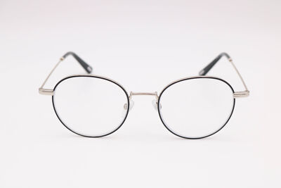 Ottoto Atrium  Black/Silver Round 35-000453 Eyeglasses Frames 49-19-145