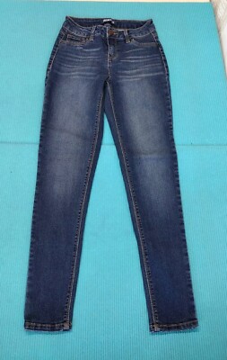 Blue Spice Women's Skinny High Rise Stretch Blue Jeans Size Great Cond 