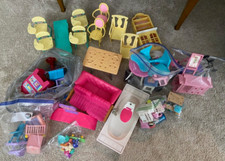 Large 100 Barbie Doll Furniture Lot Kitchen Pets Life Grocery Accessories VTG