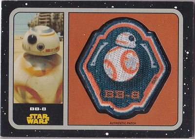 STAR WARS 2015 JOURNEY TO THE FORCE AWAKENS P-18 BB-8 BB-8 DROID PATCH INSERT 