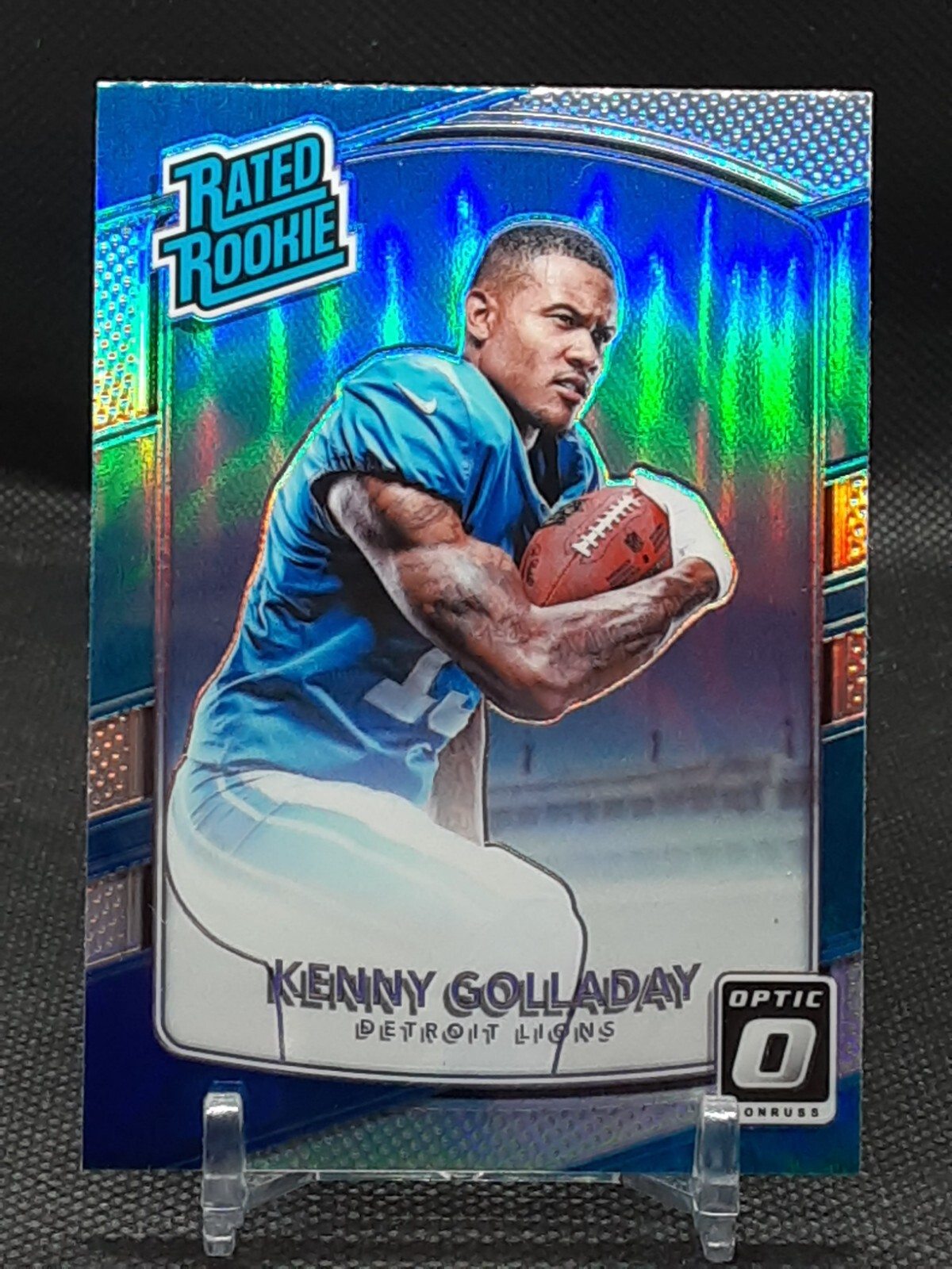 KENNY GOLLADAY 2017 DONRUSS OPTIC SILVER PRIZM ROOKIE LIONS GIANTS LIONS N1
