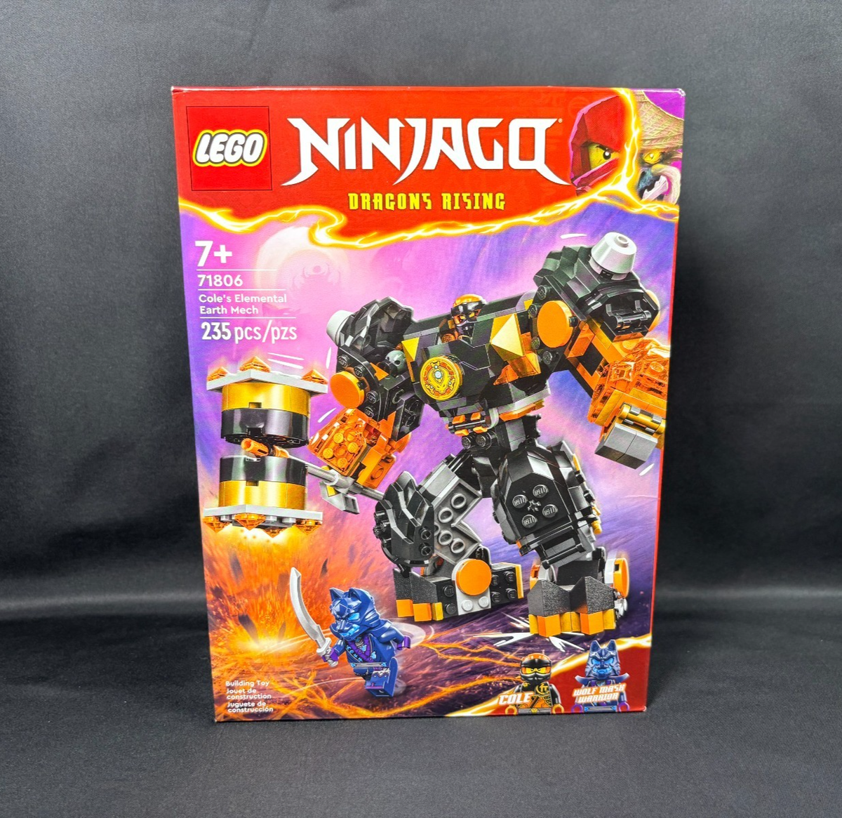 LEGO Ninjago Dragon's Rising Cole's Elemental Earth Mech Building