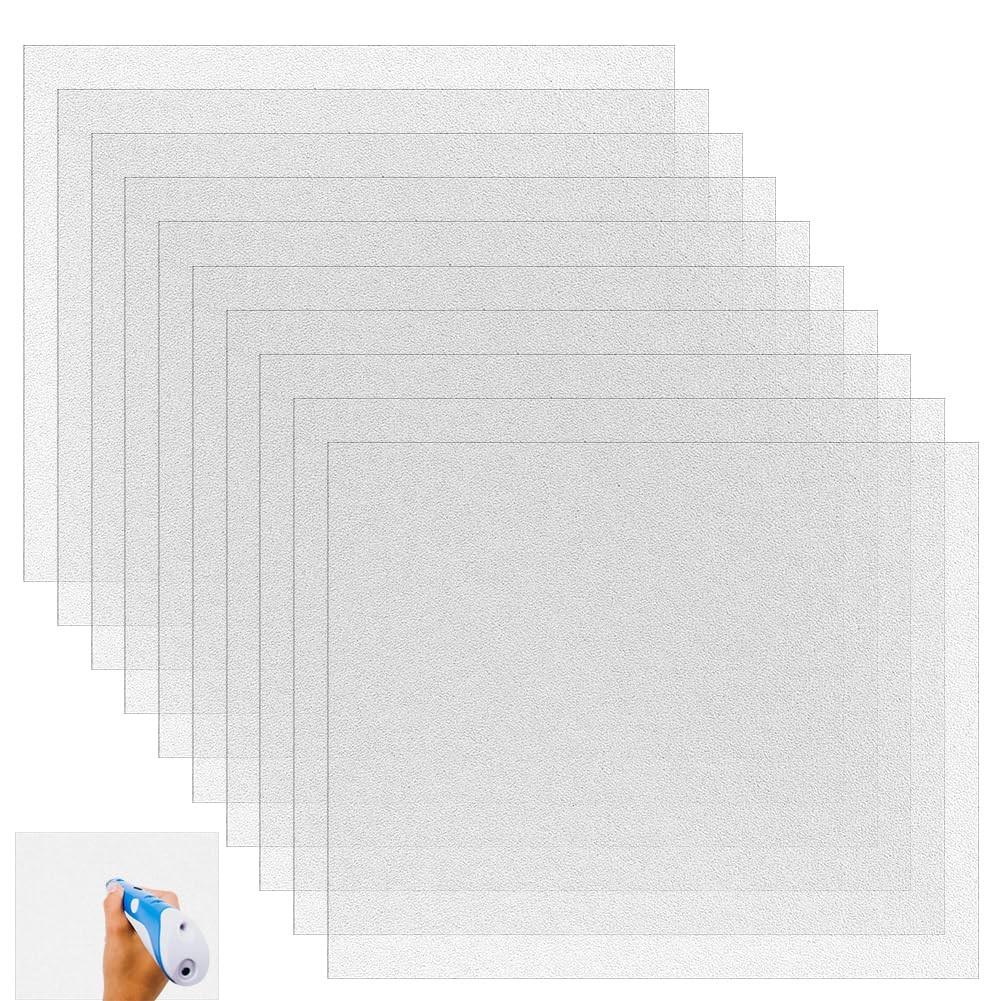 Tapis de stylo 3D grossier en PVC résistant pack de 18 feuilles d'impression transparentes