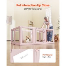 Dog Whelping Box, 60x39x23 in Plastic Dog Whelping Pen for Medium Sized Do
