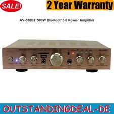 AV-338BT 300W Bluetooth 5.0 Amplificador de Potencia Tarjeta SD USB HiFi Amplificador de Audio Estéreo