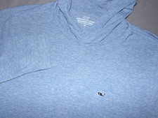 Vineyard Vines Long Sleeved Blue EDGARTOWN Hoodie T-Shirt Men's Medium