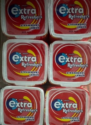 Wrigleys Extra Refreshers Strawberry Lemon, Kaugummi, 12 x 35 Dragees