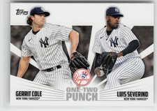 2023 Topps #12P-8 Gerrit Cole / Luis Severino One-Two Punch