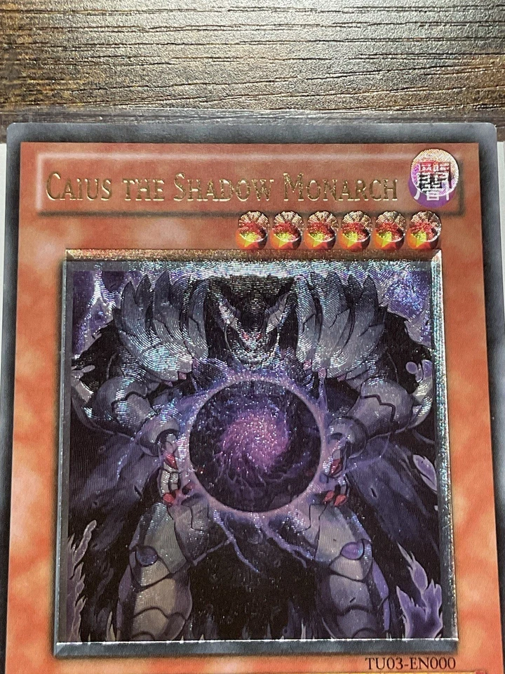 Yu-Gi-Oh! Caius The Shadow Monarch TU03-EN000 Ultimate Rare Foil Shift Euro - Image 3 of 4