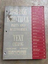 1948 - 1956 Ford Truck Parts Accessories Text Illustrations Catalog Set 1948 - 1956 Ford Truck Parts Accessories Text Illustrations Catalog Set