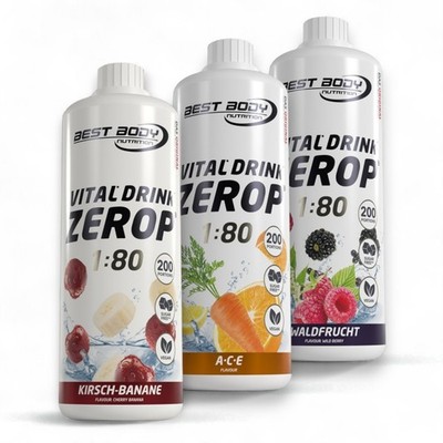 1 Ltr. Getränkesirup Low Carb Vital Drink Mineraldrink Sirup Konzentrat vegan