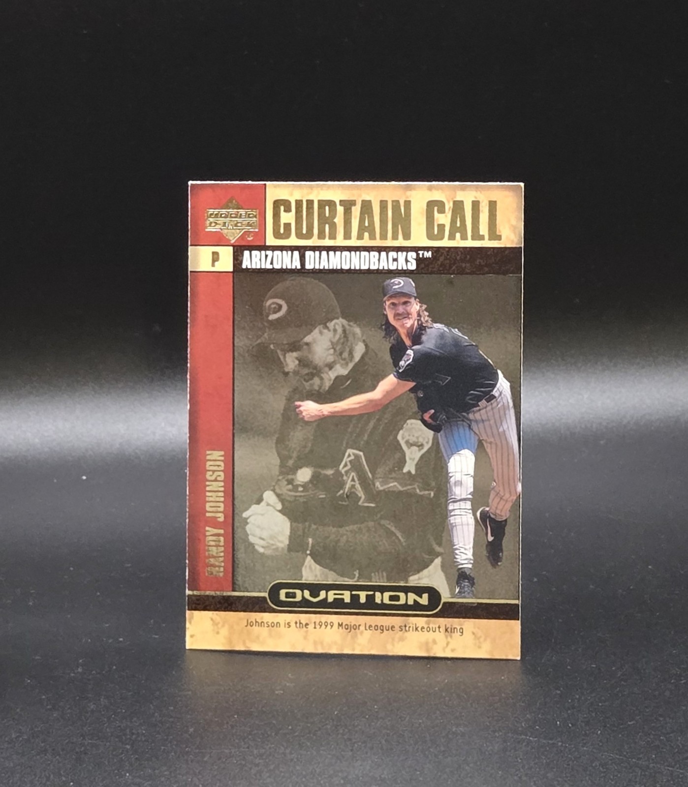 2000 Upper Deck Ovation RANDY JOHNSON Curtain Call Insert CC10 AZ Diamondbacks