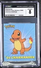 Charmander Pokemon Party Stickers - American Greetings - CGC 8 Nm/mint - only 3H