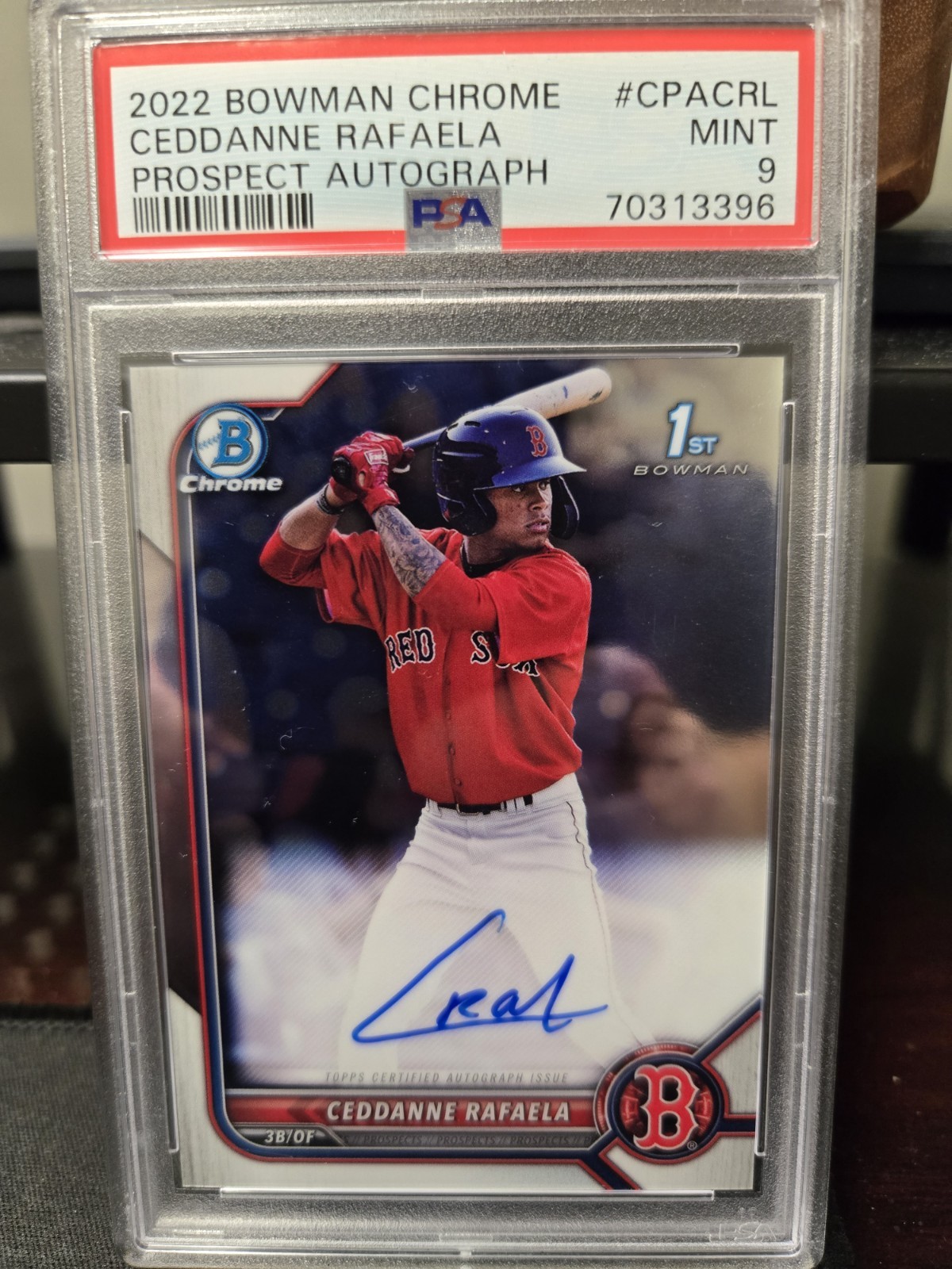 2022 Bowman Chrome 1st Ceddanne Rafaela RC Auto PSA 9