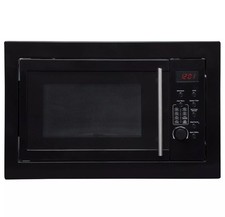 SIA BIM25BL Black 25L Integrated Built in 900W Digital Timer Microwave Oven