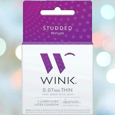 Okamoto Wink Studded Condoms | 3-Pack
