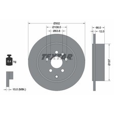 Disque de frein Rover 114