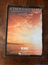 A Thousand Years Sheet Music Piano Vocal Chri...