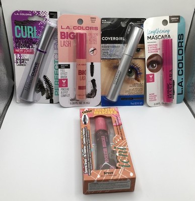 Lot of 5 Mascara Full Size ~ Covergirl, L.A. COLORS, Ioni ~ New In Package