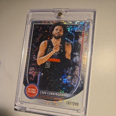 2025-26 Bowman Chrome Cade Cunningham Specle Refractor /299 #BCV-74 Pistons