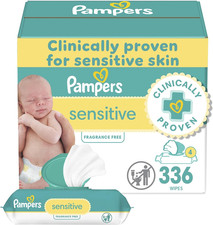 Baby Wipes, Sensitive, Water Based Wipe, Clinically Proven, Hypoallergenic, and