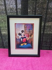 Mickey Mouse 25th Anniversary Framed Print Reproduction Celluloid Drawing RARE!!