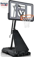 Basketball Hoop Outdoor 44/48Inch Impact Backboard, 5.3-10FT Height Adjustable B