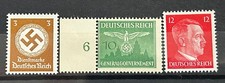 German Stamps Classic officials x 3 Hitler swastika GG etc. MNH Mint /1091
