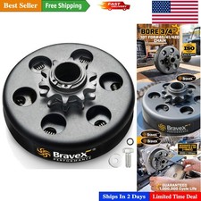 10 Tooth Centrifugal Clutch, 3/4" Bore - Ideal Upgrade for Go Karts  Mini Bikes