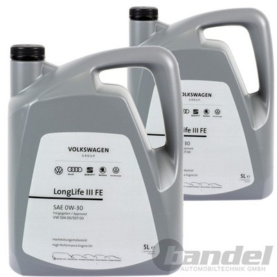 2x 5L für VW ORIGINAL ÖL 0W30 LONGLIFE 3 III GS55545M4EUR LONGLIFE III FE 
