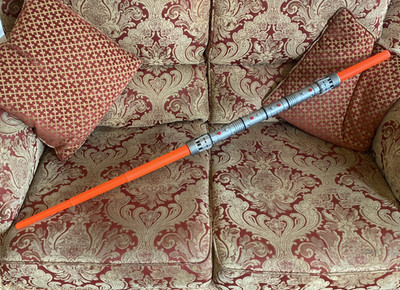 Star Wars Darth Maul Double Bladed Electronic Lightsaber LFL Hasbro 1999 155cm