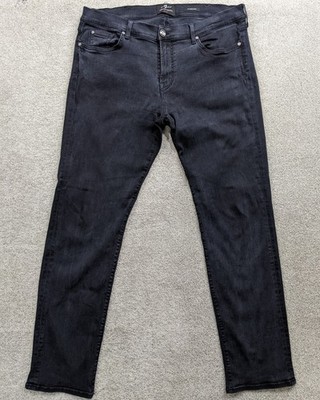 7 For All Mankind Herren Standard Jeans Luxe Performance Plus W38 L33 schwarz