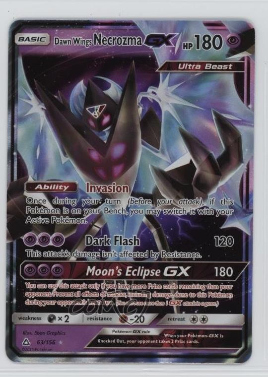 Dawn Wings Necrozma GX Pokémon Sun & Moon Ultra Prism #63