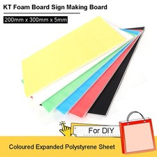 Coloured Expanded Polystyrene Sheet 200mmx300mm KT Foam Board Sign Making Board