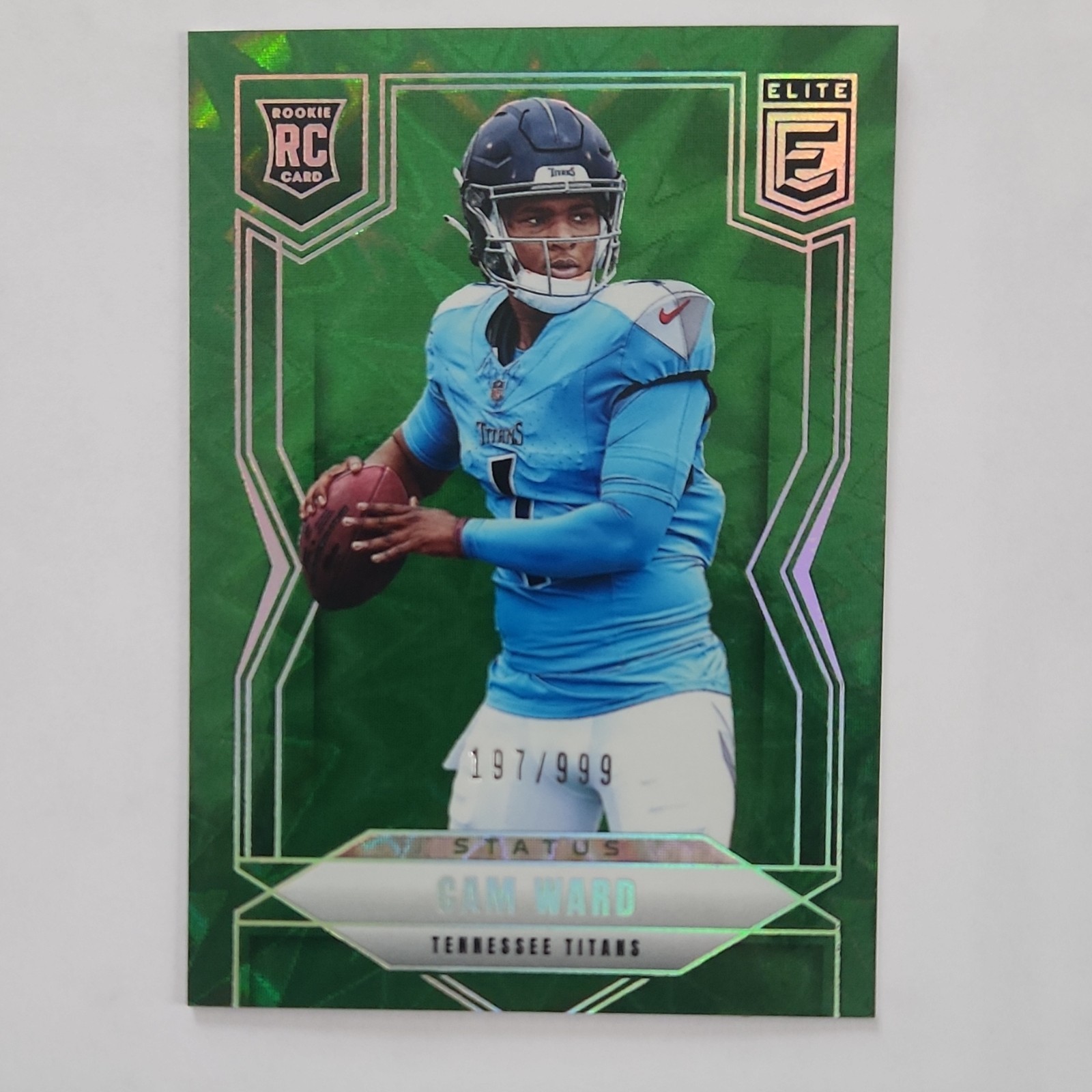 Panini 2025 Donruss Elite Cam Ward Rookie Status Insert #101 Titans /999