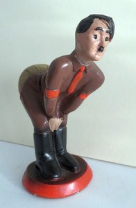 Vintage WWII Homefront Adolf Hitler Pin Cushion 1941 Hotzi Notzi Excellent