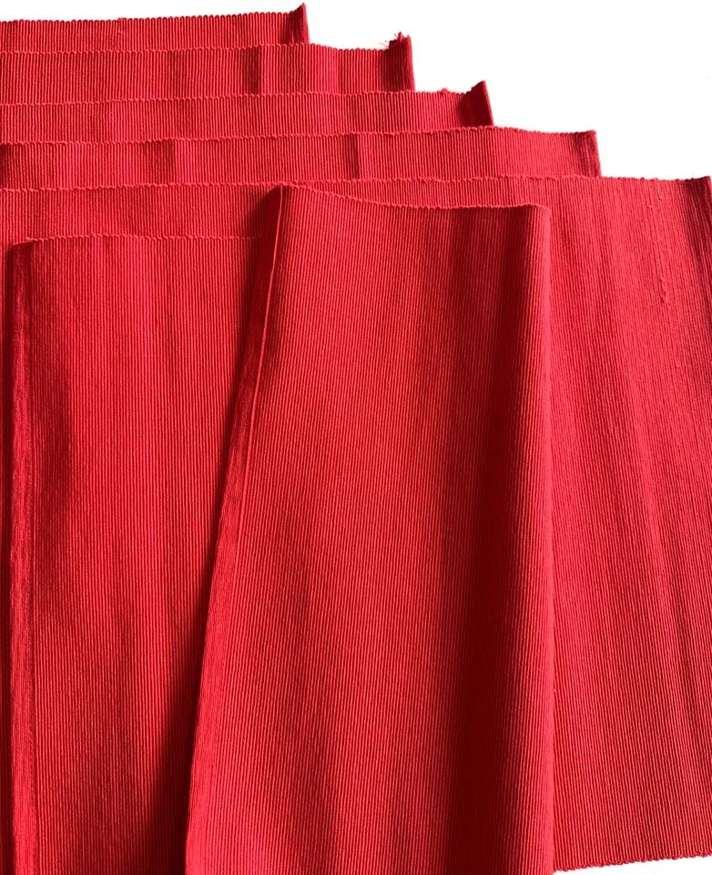 Set of 6 IKEA Marit Bright Red Cotton Polyester Blend Table Linen Placemat 14x18 - Image 4 of 4
