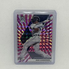 2021 Panini Mosaic Daz Cameron RC Rookie Pink Swirl # 4/10 FOTL EXCLUSIVE 