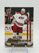 2015-16 Upper Deck UD Canvas Young Guns RC Jaccob Slavin #C231 Hurricanes