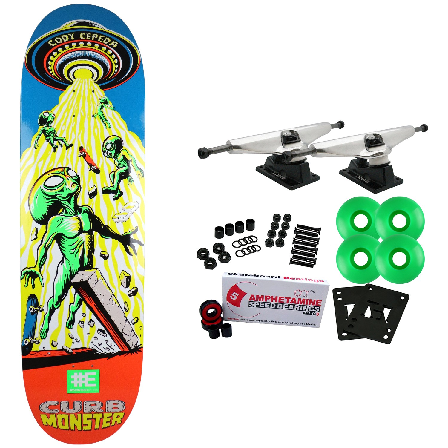 Complete Cody Cepeda Curb Monster Standard 9" X 33"